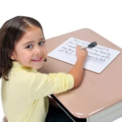 Two-Sided Primary-Lined Dry Erase Boards - Set Of 12