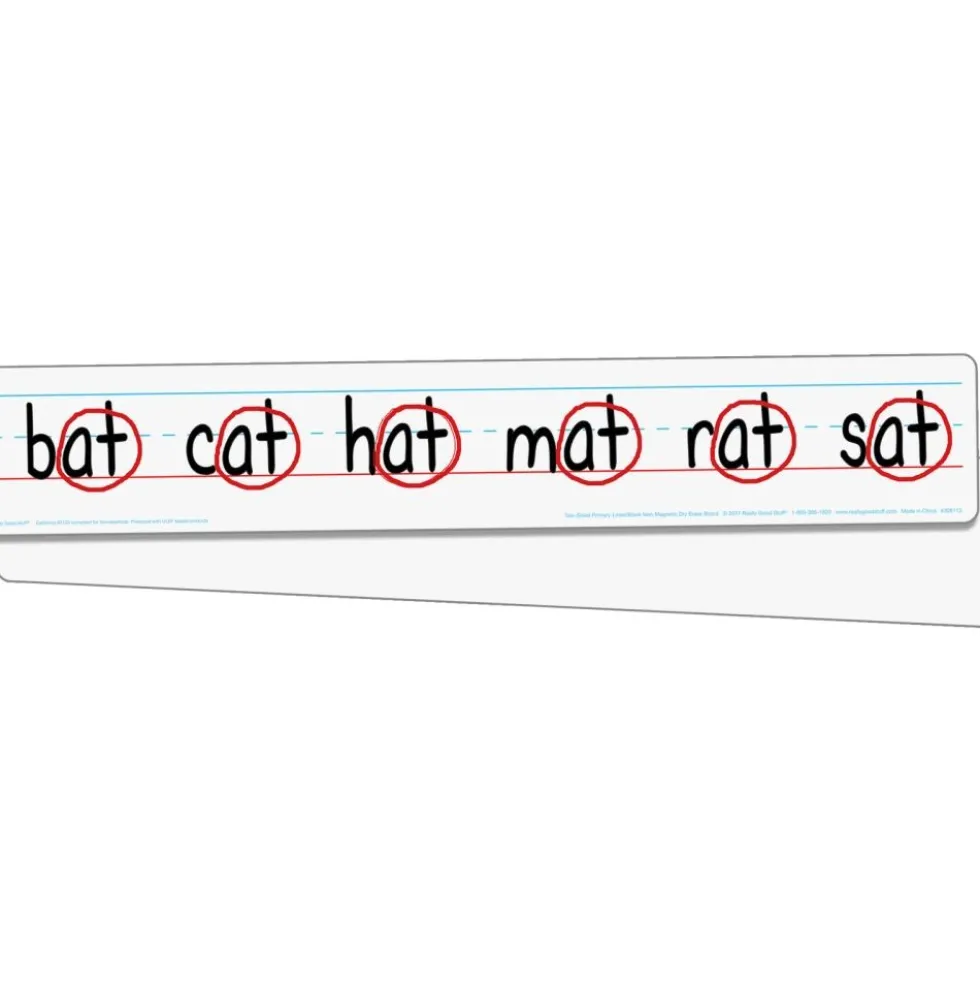 Two-Sided Primary-Lined Sentence Strip Dry Erase Boards - 12 boards