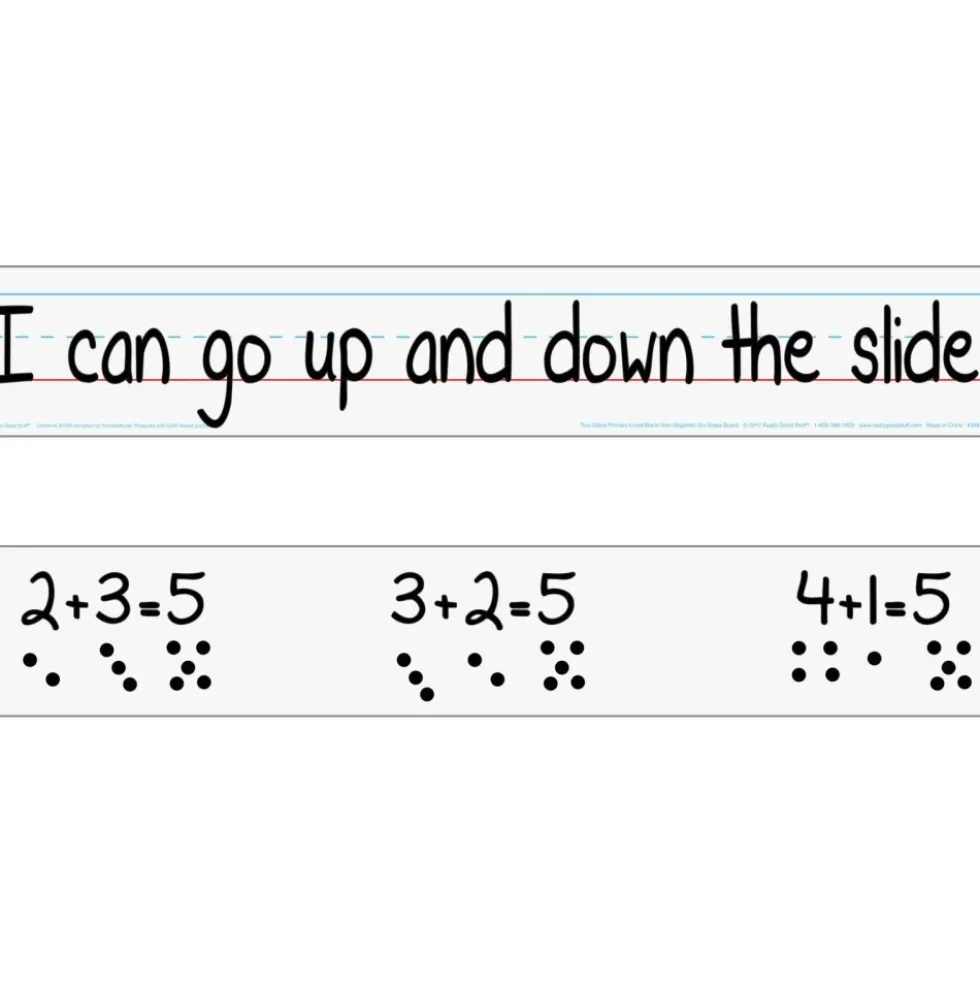 Two-Sided Primary-Lined Sentence Strip Dry Erase Boards - 12 boards