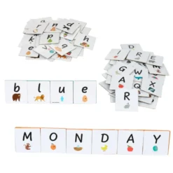 Uppercase & Lowercase Letter Tile Toppers Kit - 80pcs