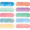 Watercolor Magnetic Labels - 20 labels