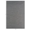 Water Mill 7'8" x 11" Indoor/Outdoor Rug in color Tungsten