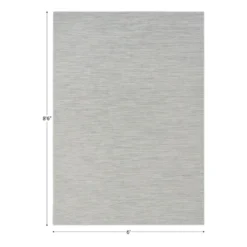 Water Mill 6' x 8'6" Indoor/Outdoor Rug in color Infusion
