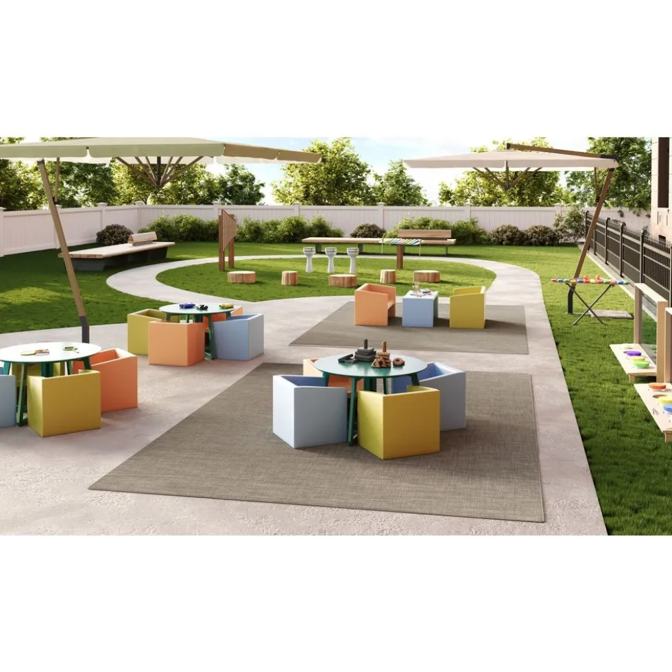 Water Mill 4'3" x 6' Indoor/Outdoor Rug in color Ridgeline