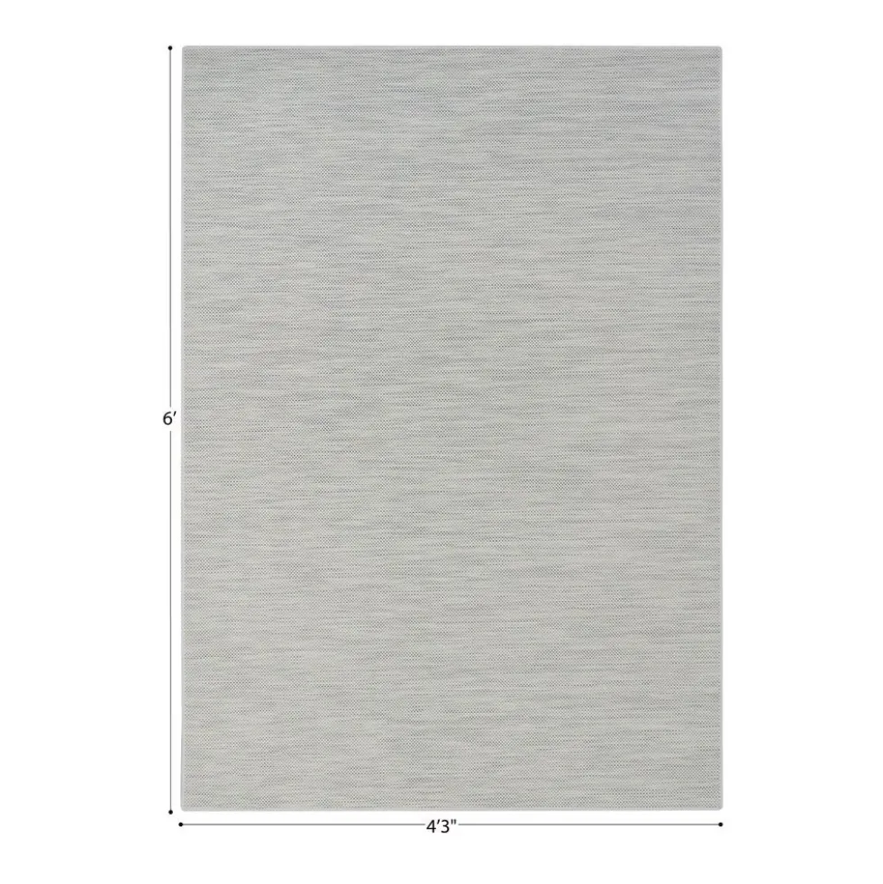 Water Mill 4'3" x 6' Indoor/Outdoor Rug in color Infusion