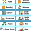 Whole-Class Visual Schedule Pocket Chart? & Cards