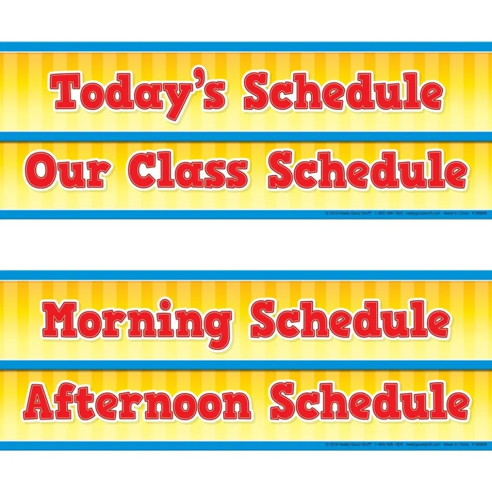 Whole-Class Visual Schedule Pocket Chart? & Cards