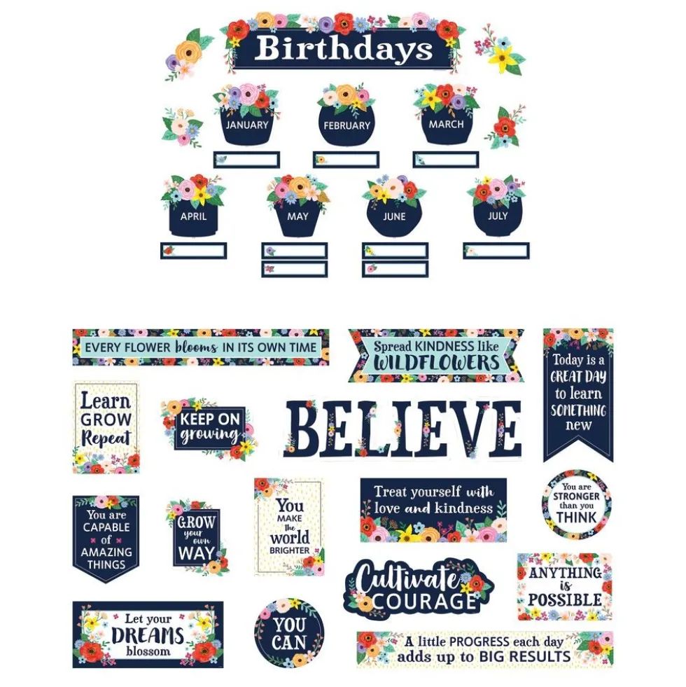 Wildflowers Classroom Décor Set
