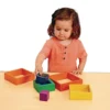 Wooden Rainbow Squares