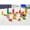 Wooden Vehicles, Set of 12 - Rainbow