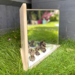Wooden 4-Way Mirror