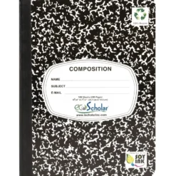 Writing Journal, 100 Sheets - Marble Black