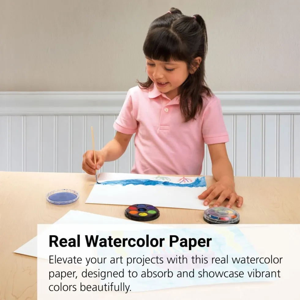 9" x 12" Real Watercolor Paper, 50 Sheets