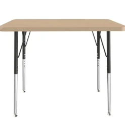 24" x 36" Rectangle Activity Table with Adjustable Swivel Glide Legs - Maple/Maple