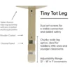 24" x 60" Rectangle Activity Table with Adjustable Tiny Tot Legs - Maple/Maple