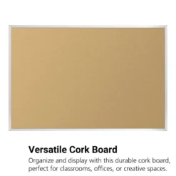 4' X 6' Value-Tak Cork Board Aluminum Trim