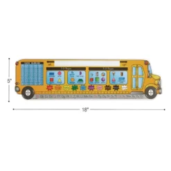 Zaner-Bloser Bus Shaped Self-Adhesive Vinyl Desktop Helpers™ - Set Of 24
