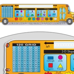 Zaner-Bloser Bus Shaped Self-Adhesive Vinyl Desktop Helpers™ - Set Of 24
