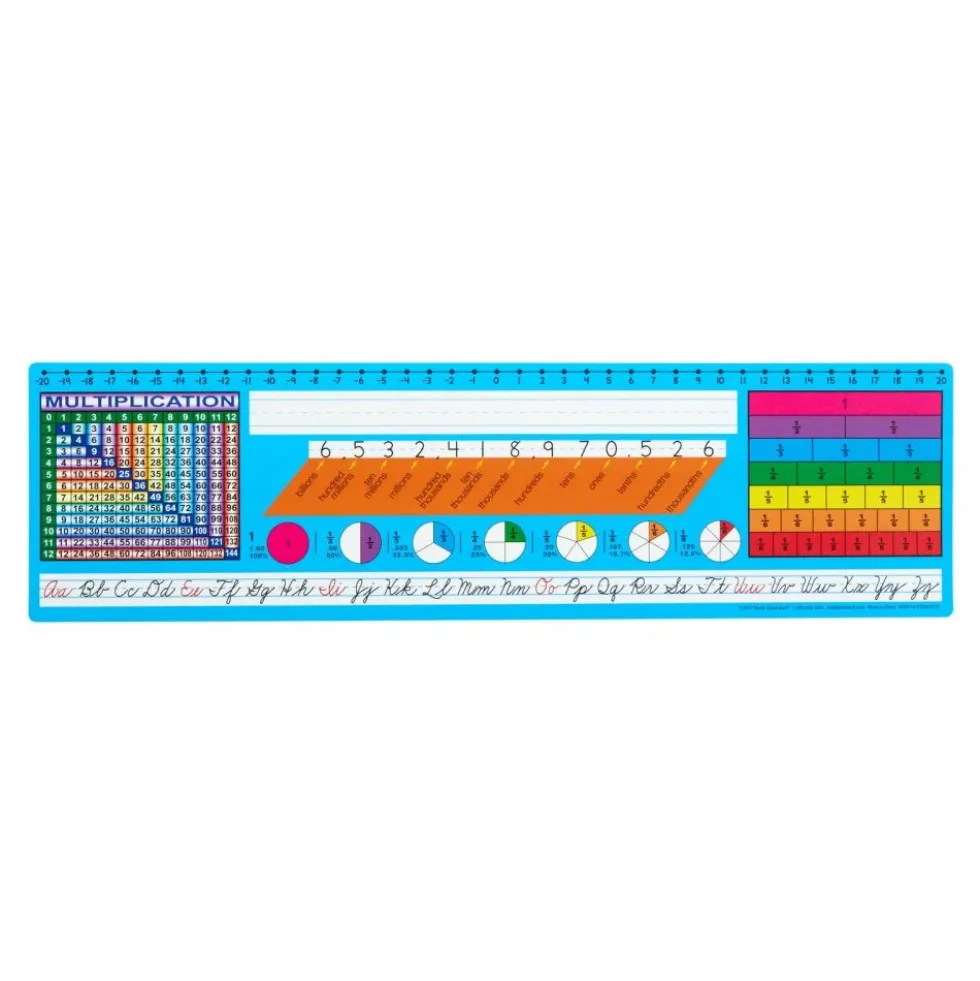 Zaner-Bloser Cursive Self-Adhesive Deluxe Plastic Desktop Helpers™ - Set Of 24