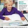 Zaner-Bloser 120 Grid with Number Line Self-Adhesive Deluxe Plastic Desktop Helpers™ - Set Of 24