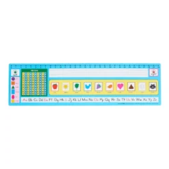 Zaner-Bloser 100 Grid with Number Line Self-Adhesive Deluxe Plastic Desktop Helpers™ - Set Of 24