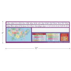 Zaner-Bloser Intermediate Two-Sided Cardstock Desktop Helpers™ with Testing Inserts - Set of 12