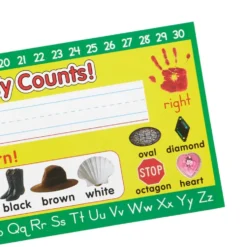 Zaner-Bloser Kindergarten Two-Sided Cardstock Desktop Helpers™ with Testing Inserts - Set Of 12
