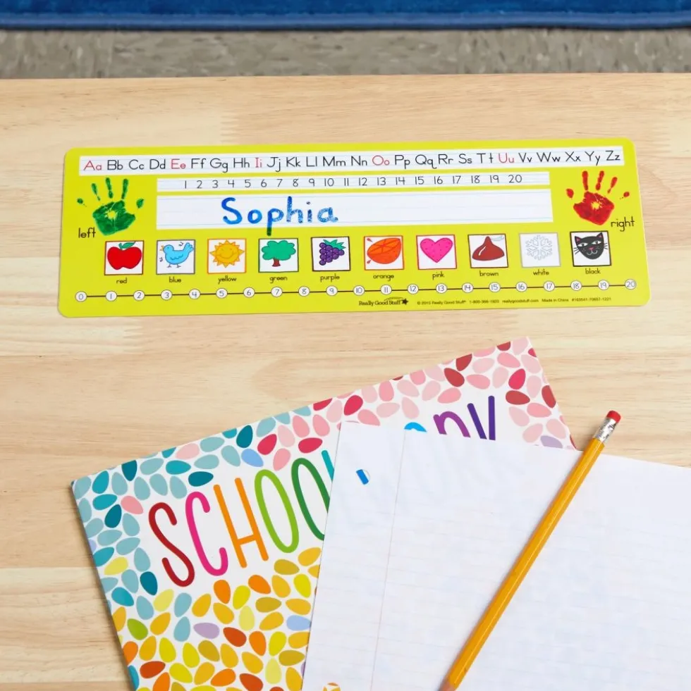 Zaner-Bloser Print Self-Adhesive Deluxe Plastic Desktop Helpers™ - Set Of 24