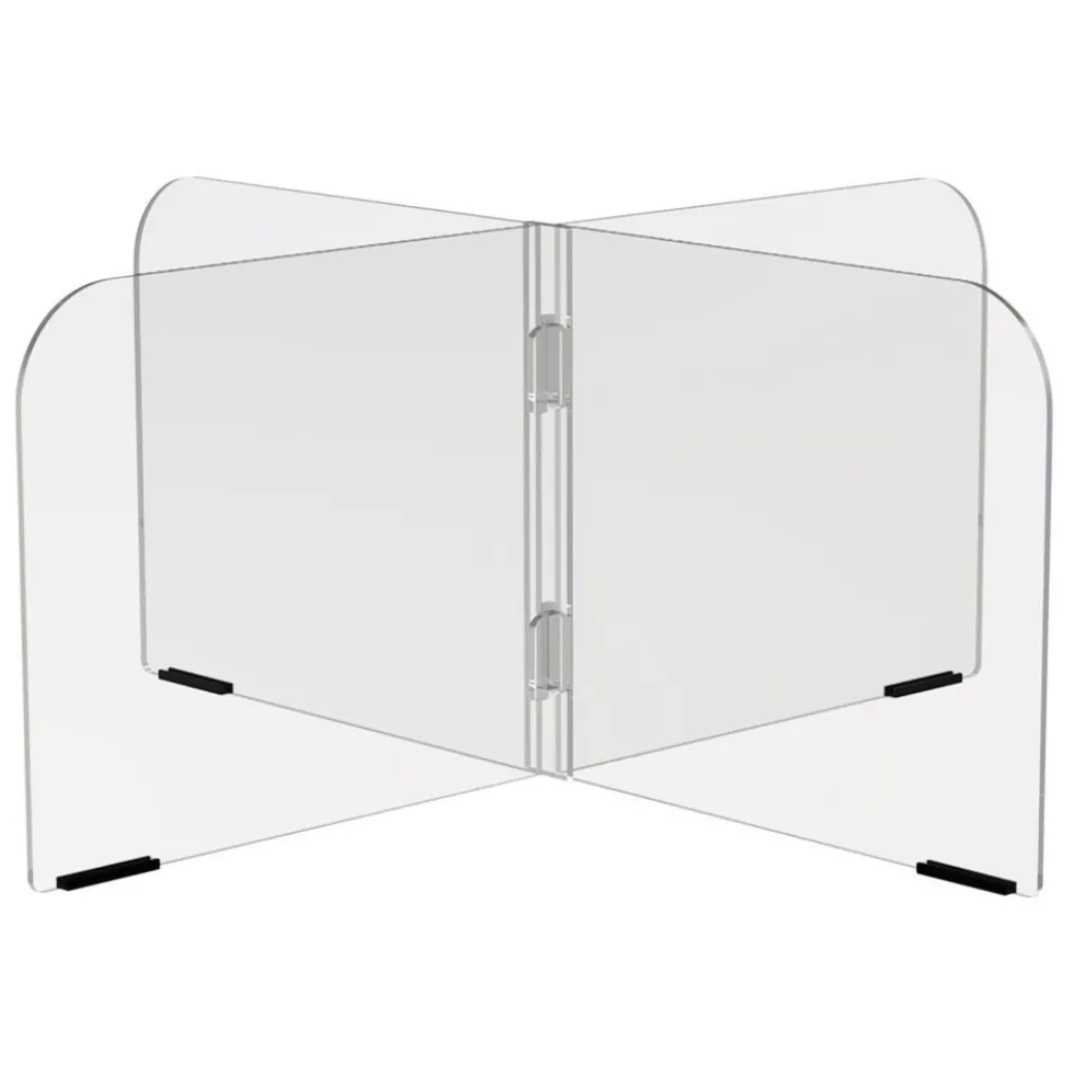 4-Zone Sneeze Guard - 36” x 36”